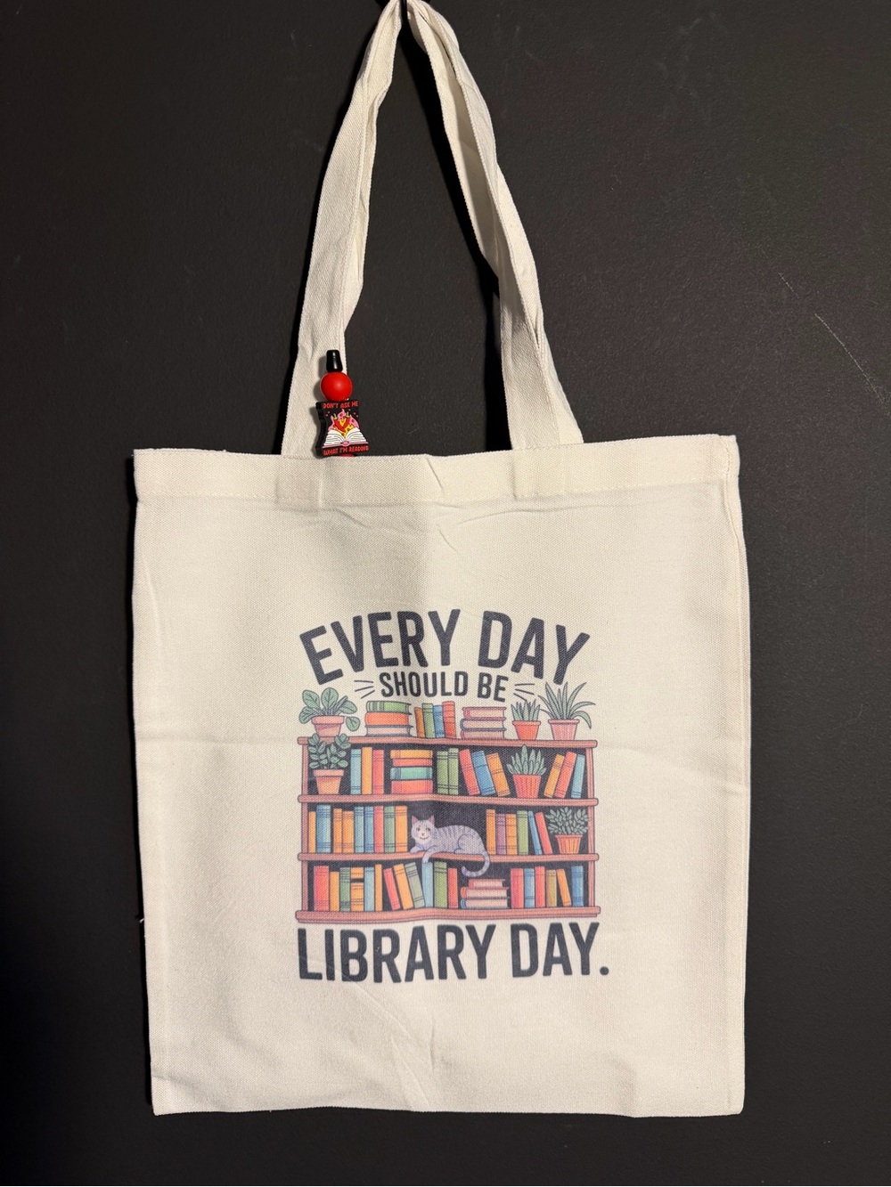 Canvas Tote Bag & Pen “Every Day Should Be Library Day”. NEW